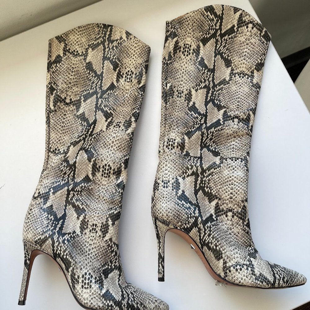 Schutz Snakeskin Style Boots